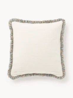 Copricuscino jacquard con frange Rui