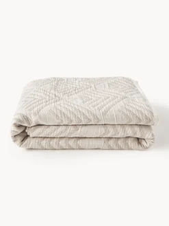 Copriletto jacquard con motivo grafico Milano