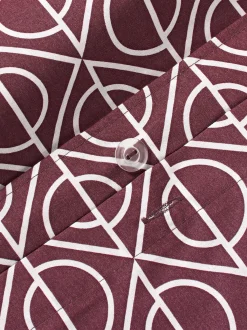 Copripiumino in cotone con stampa geometrica Jella
