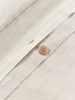 Copripiumino in cotone lavato a righe Caspian