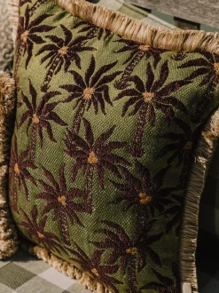 Cuscino reversibile da esterno fatto a mano Laura & Jessica