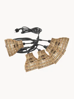 Ghirlanda luminosa da esterno in rattan Sarah, 650 cm