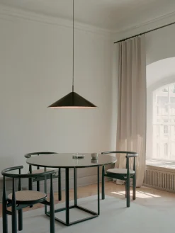Lampada a sospensione grande portatile Brolly, Ø 70 cm
