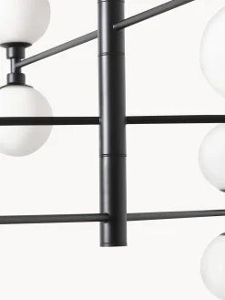 Lampada a sospensione grande con sfere in vetro opale Grover