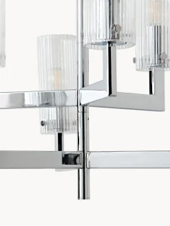 Lampada a sospensione in vetro millerighe Emmi