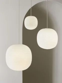 Lampada a sospensione in vetro soffiato Lantern, varie misure