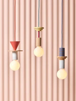 Lampada a sospensione piccola con luce regolabile fatta a mano Junit