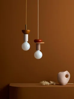 Lampada a sospensione piccola con luce regolabile fatta a mano Junit
