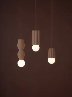 Lampada a sospensione piccola fatta a mano con luce regolabile STUCCO No. 1
