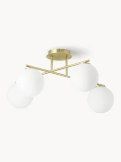 Lampada da soffitto in vetro opale Atlanta