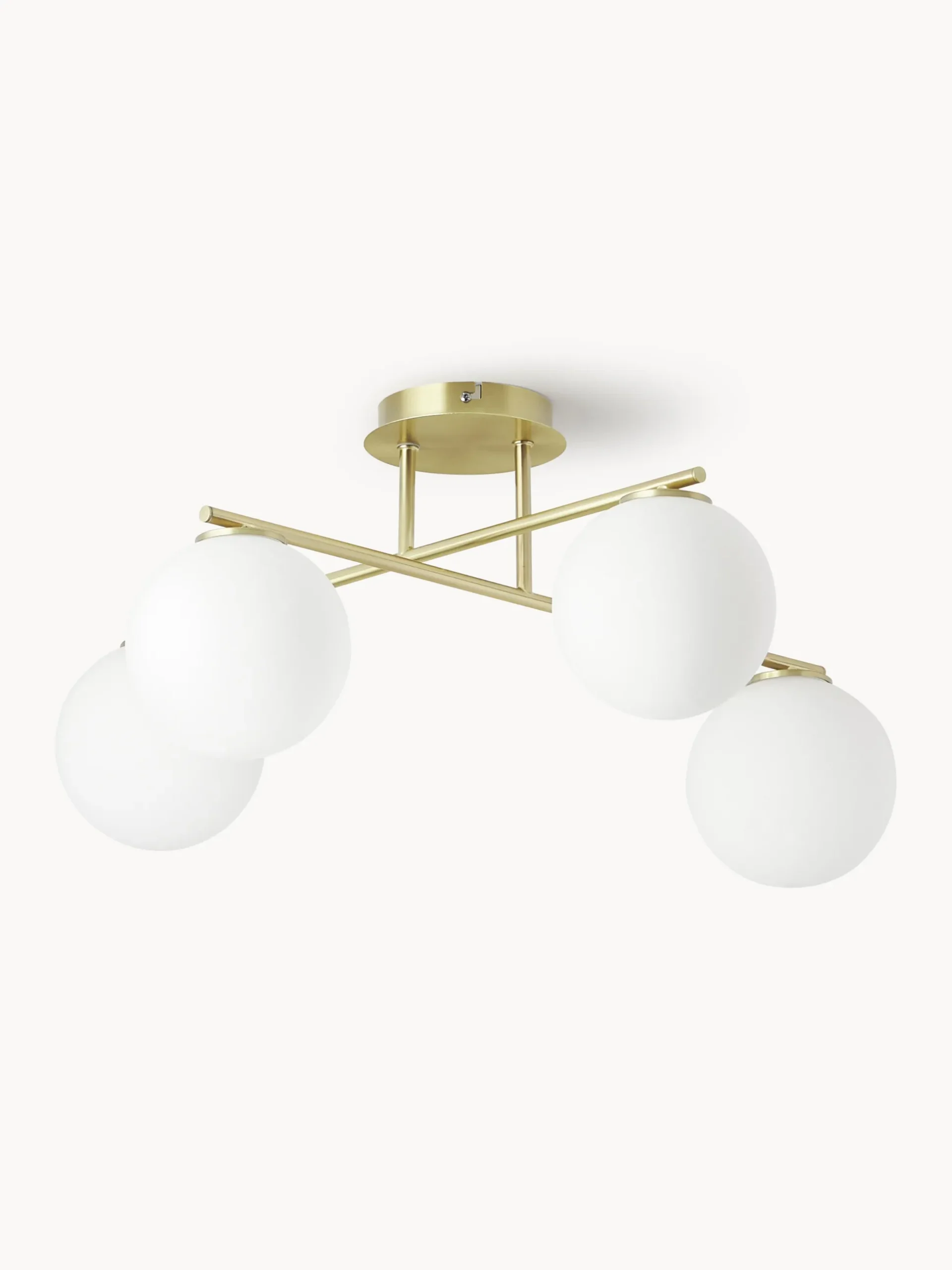 Lampada da soffitto in vetro opale Atlanta