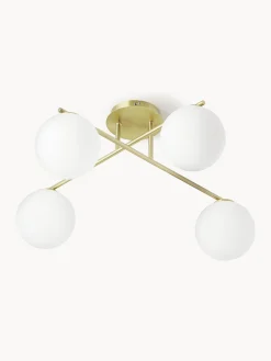 Lampada da soffitto in vetro opale Atlanta