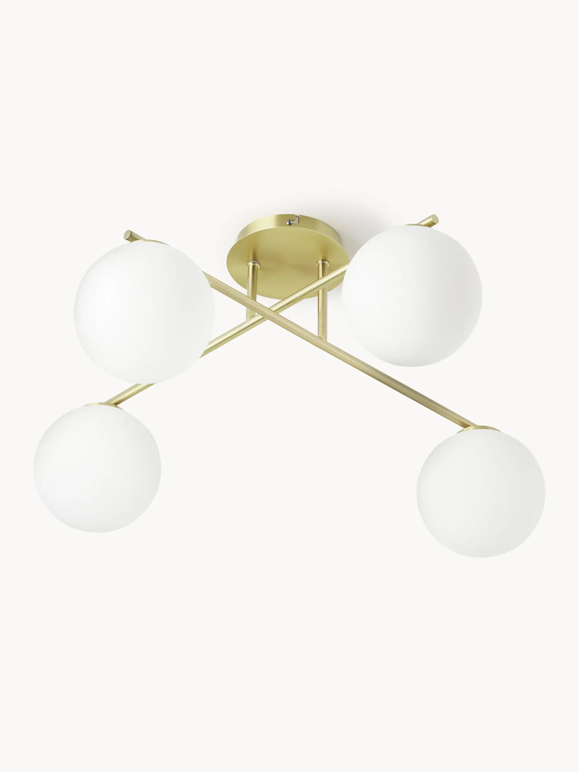 Lampada da soffitto in vetro opale Atlanta