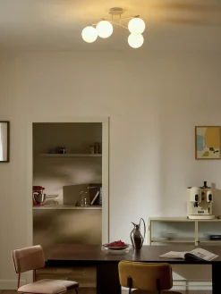 Lampada da soffitto in vetro opale Atlanta