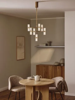 Lampada da sospensione in alabastro Isaac