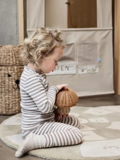 Lampada da tavolo in rattan fatta a mano Mushroom