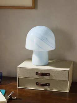 Lampada da tavolo piccola effetto marmo Talia