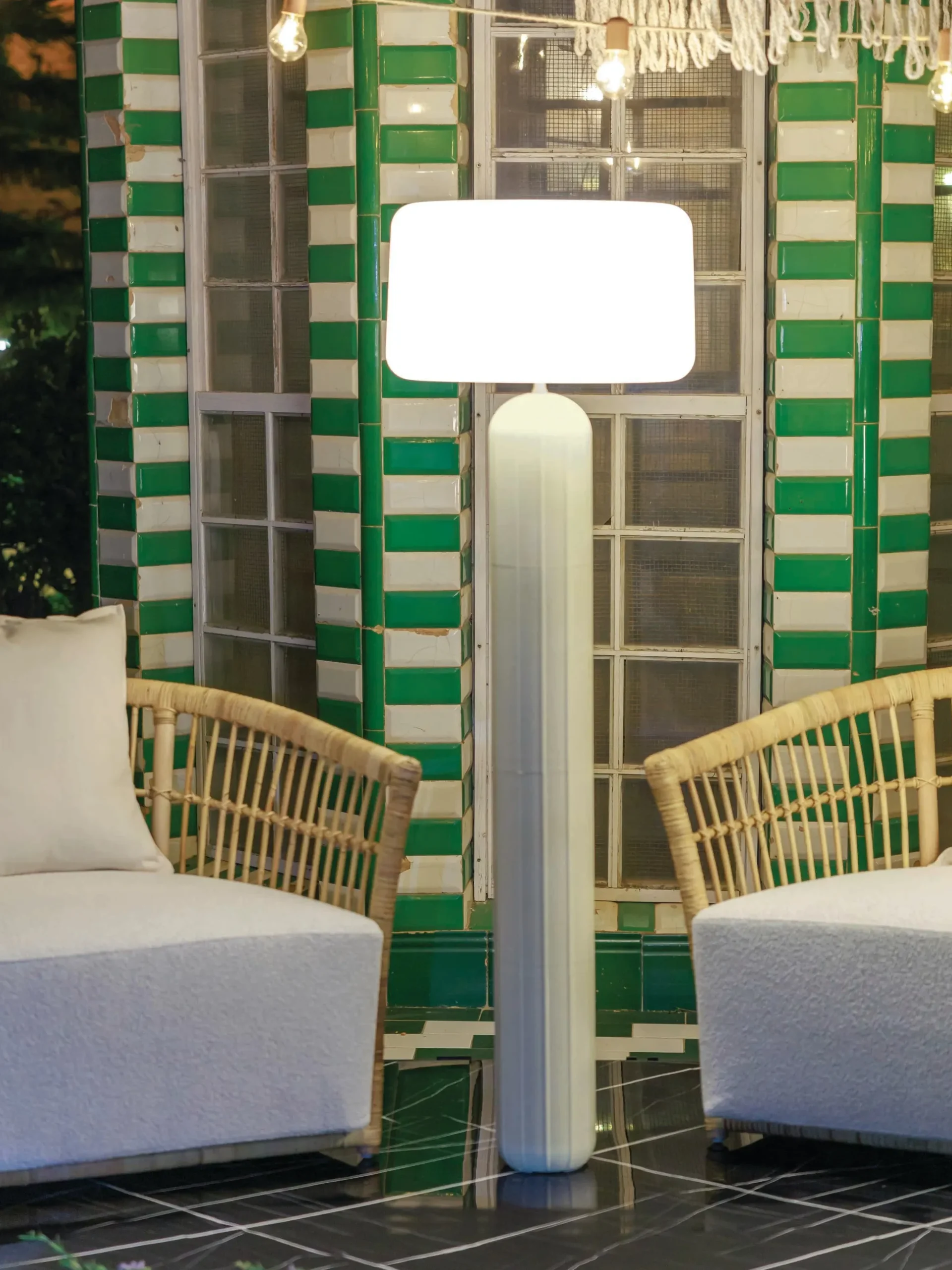 Lampada da terra da esterno a LED con luce regolabile Phoebe