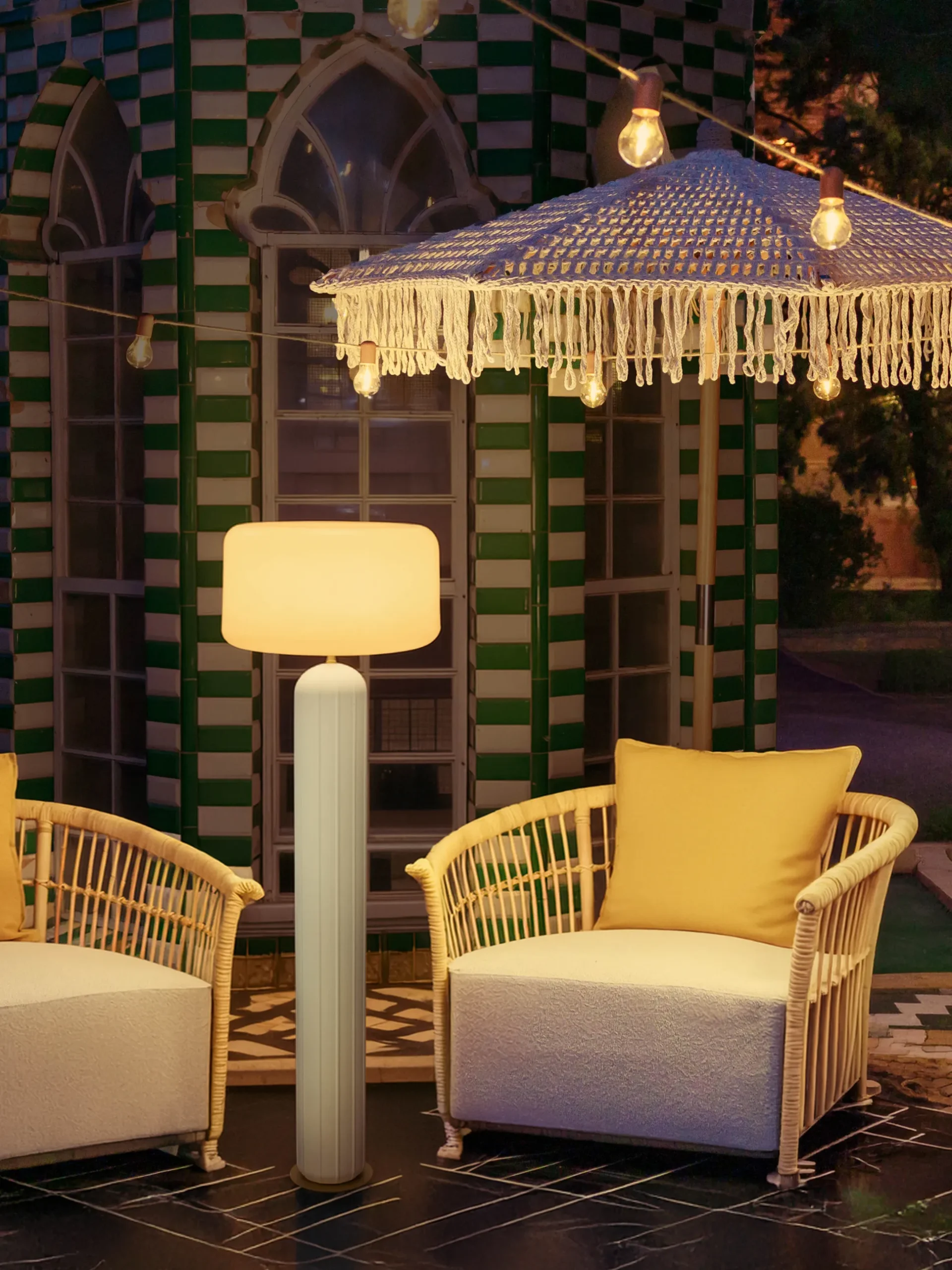 Lampada da terra da esterno a LED con luce regolabile Phoebe