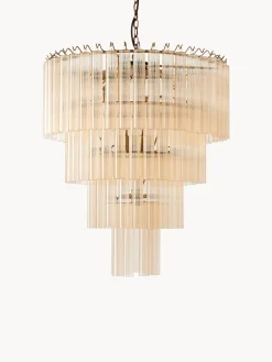 Lampadario grande in vetro Janae