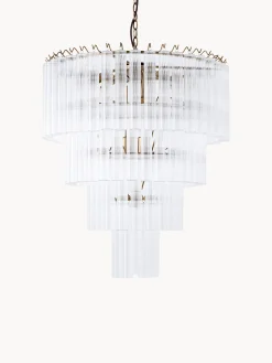 Lampadario grande in vetro Janae