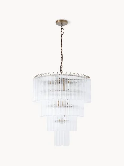 Lampadario grande in vetro Janae