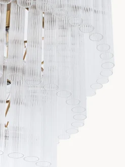 Lampadario grande in vetro Janae