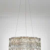 Lampadario in cristallo a LED con luce regolabile Nuvia