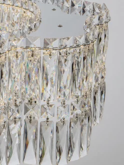 Lampadario in cristallo a LED con luce regolabile Nuvia