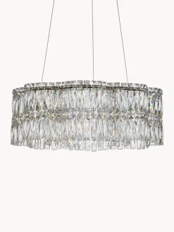 Lampadario in cristallo a LED con luce regolabile Nuvia