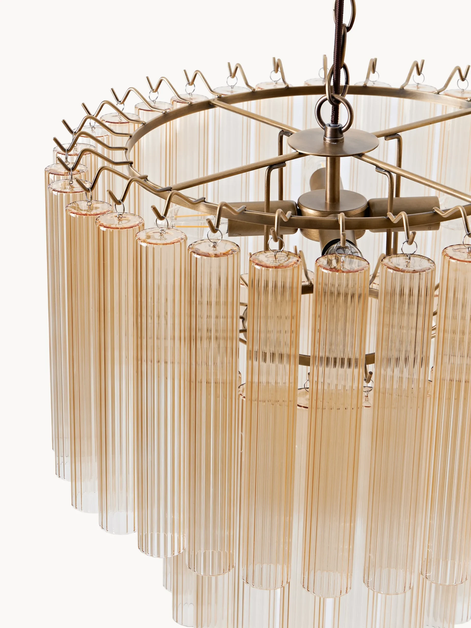 Lampadario in vetro Janae