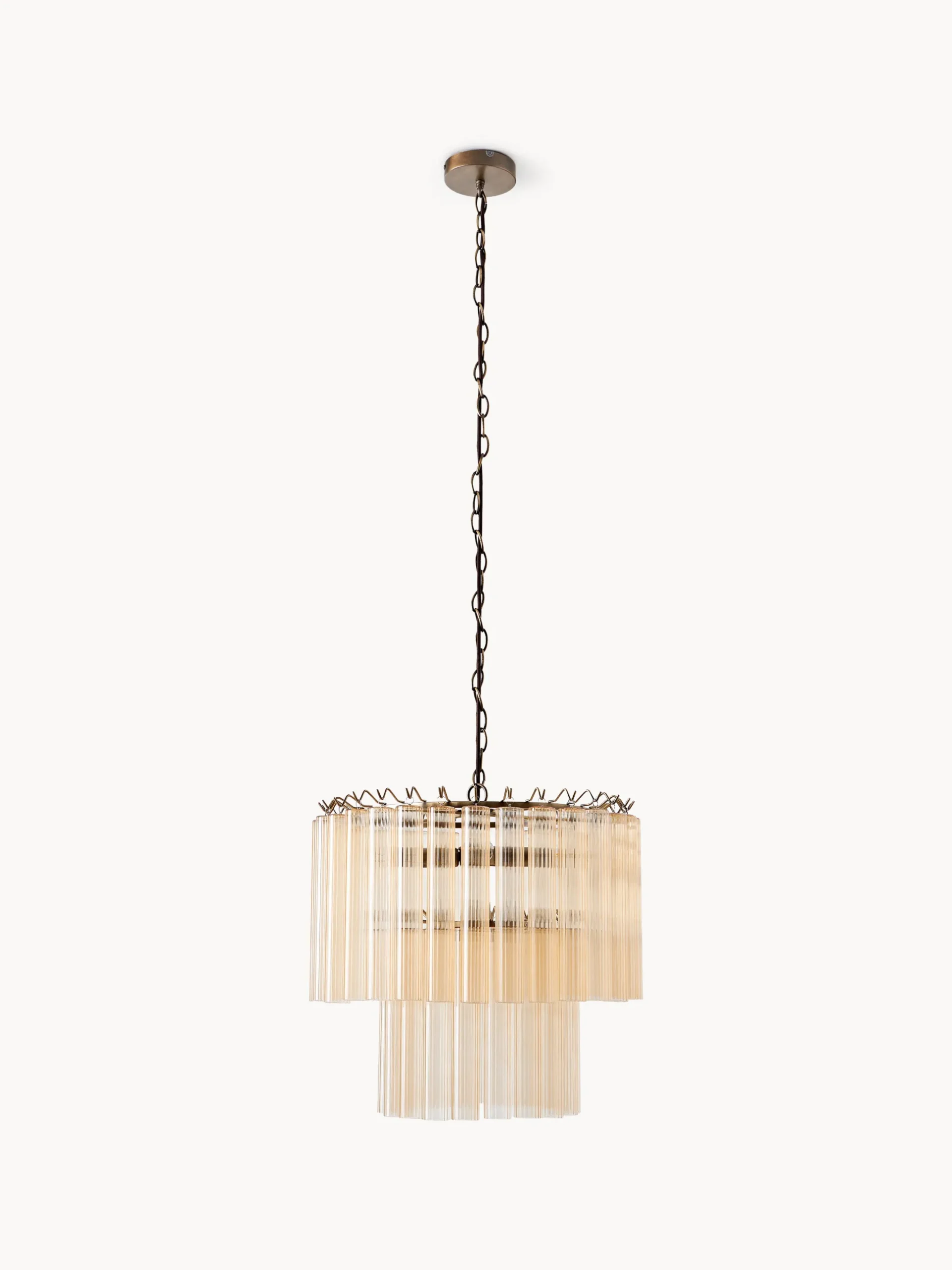 Lampadario in vetro Janae