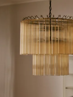 Lampadario in vetro Janae