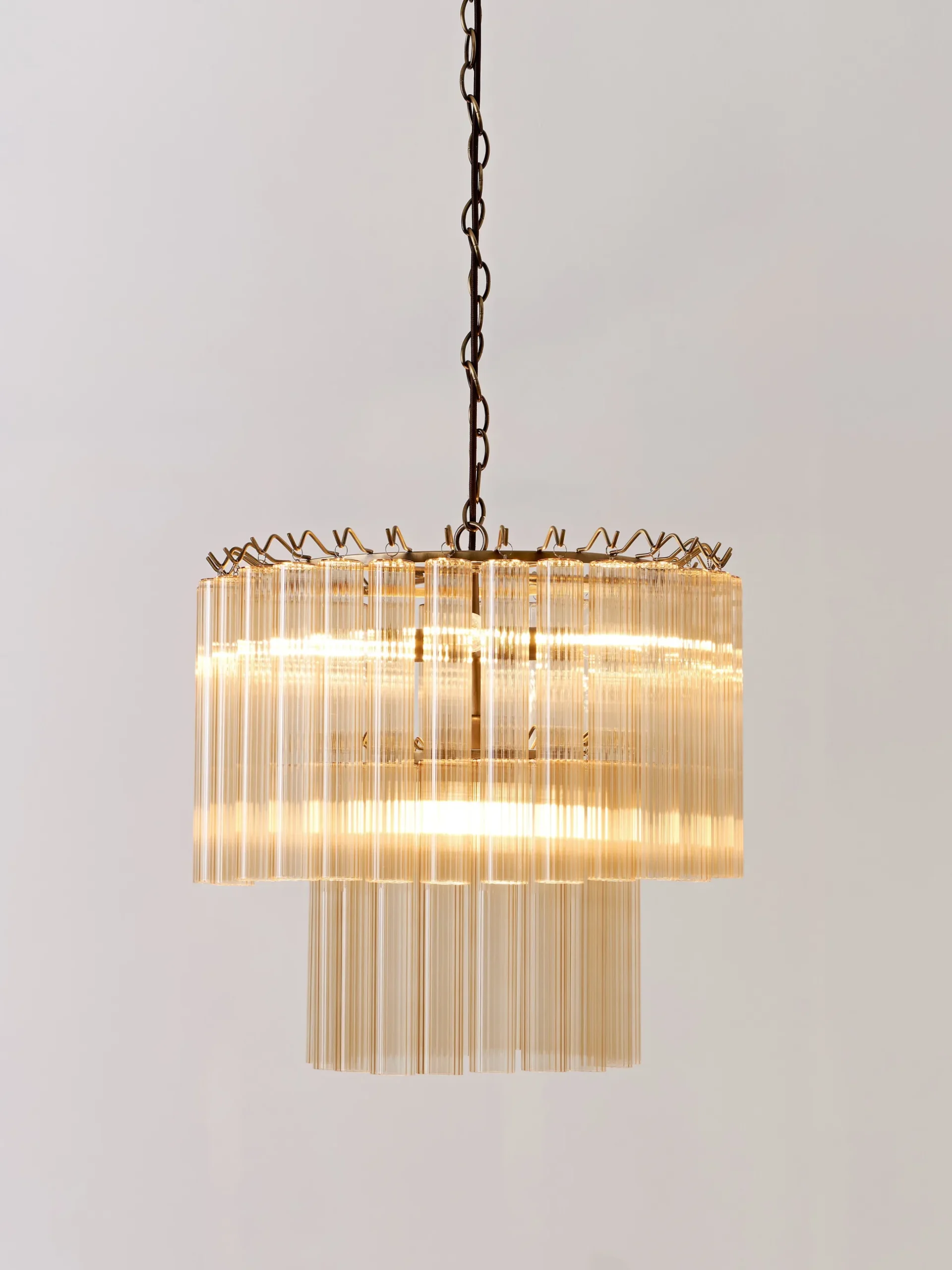 Lampadario in vetro Janae
