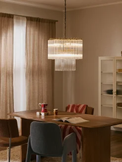 Lampadario in vetro Janae