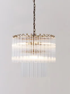 Lampadario in vetro Janae