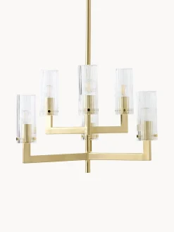Lampadario in vetro millerighe Emmi