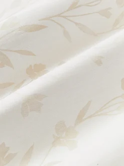 Lenzuolo in raso di cotone con motivo jacquard Hurley