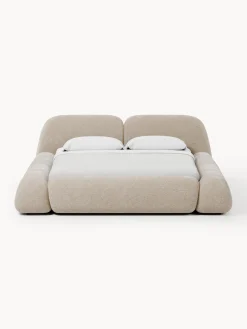 Letto imbottito con contenitore Wolke