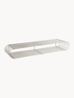 Mensola da parete in metallo Curva, alt. 80 cm