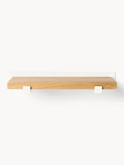 Mensola piccola da parete in legno di quercia Ally, larg. 40 cm