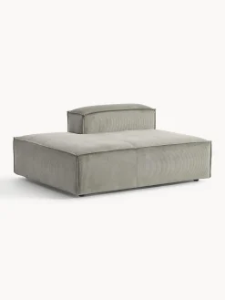 Modulo-Chaise lounge in velluto a coste Lennon