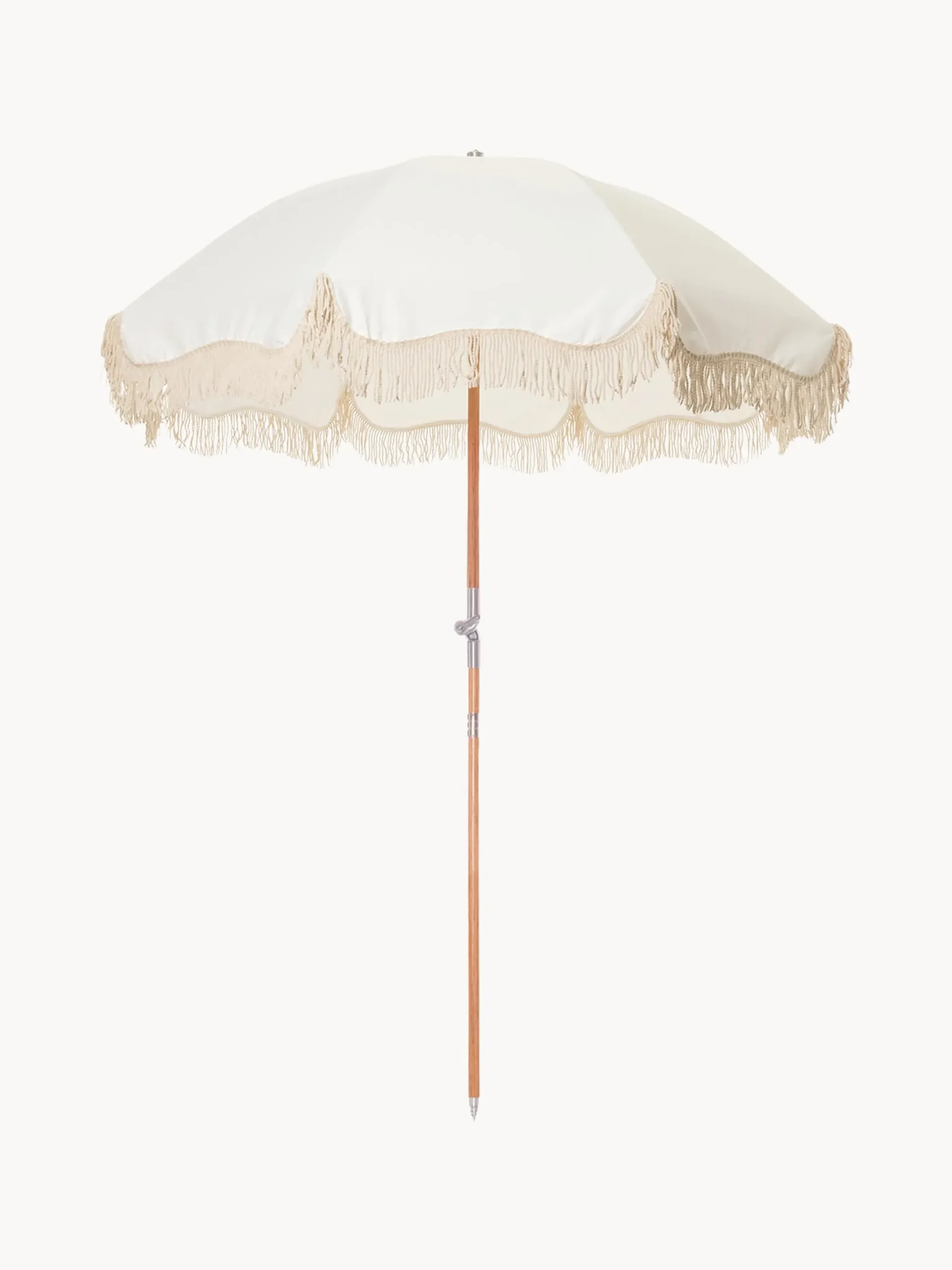 Ombrellone pieghevole con frange Retro, Ø 180 cm