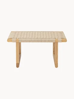 Panca con seduta intrecciata a mano BM0489
