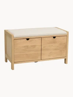 Panca contenitore imbottita in legno Hillmond