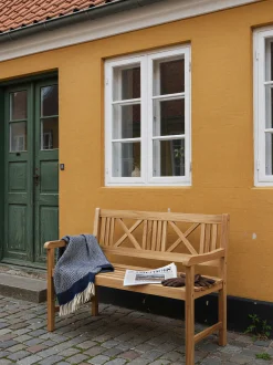 Panca da giardino in legno di teak Rosenborg