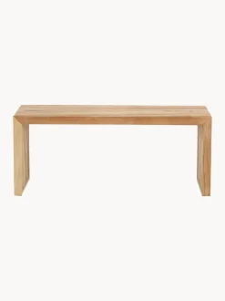 Panca in legno di teak fatta a mano Rib