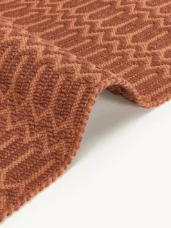 Passatoia da esterno tessuto a mano con motivo geometrico Rune