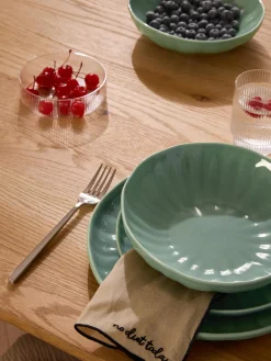Piatti da colazione in porcellana con rilievo Sali 4 pz