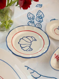 Piatto da colazione dipinto a mano Picnic